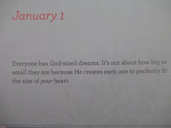 Dayspring Created For a God Sized Dream Perpetual Calendar Holley Gerth Flip Top