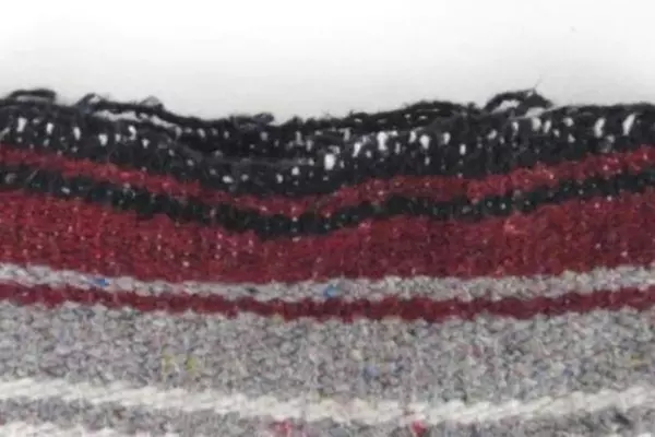 Southwestern Style Throw Blanket Rug Fringe End Grey Red Stripes Woven White