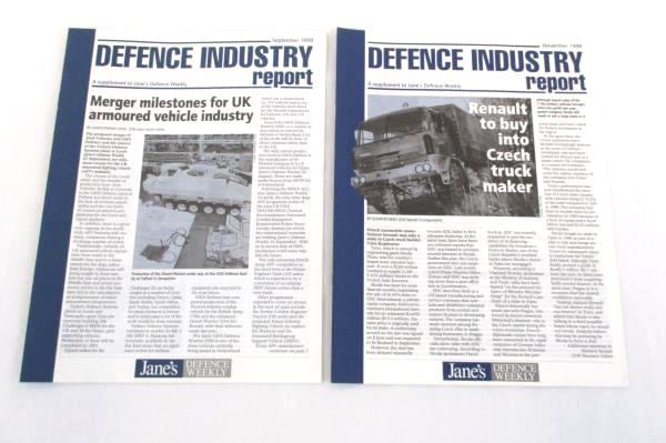Jane's Defence Weekly Magazine Back Issues Supplements 1998/1999