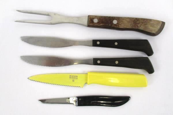 Mixed Lot of Stainless Cutlry Good Cook Vegetable Knives Kuhn Rikon China Japan