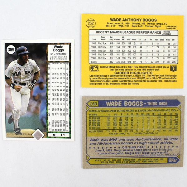Lot of 87 Baseball Cards 1989 Wade Boggs Card