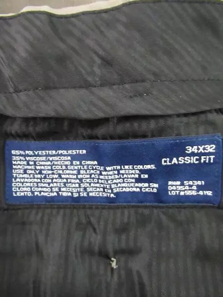 Stafford Essentials Men's Dress Slacks Classic Fit Brown Tan Size 34 X 32 Pocket