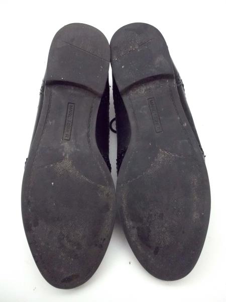 MARC FISHER Black "Sailor" Wingtip Oxfords Leather Womens Size 9