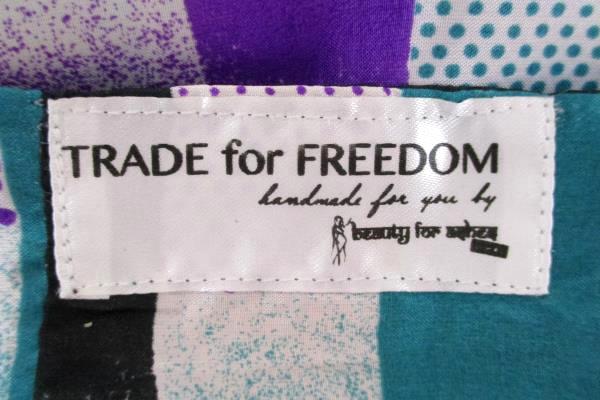 Trade for Freedom Infinity Scarf Satin Purple/Green Red/Black Hand Made