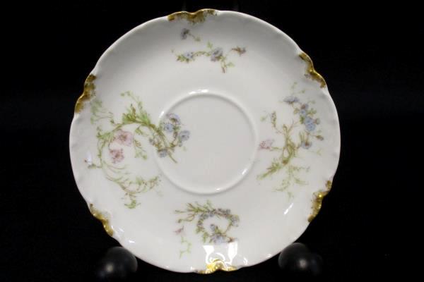 Lot of 3 Saucers by Haviland & Co Antique Schleiger France Limoges Gold Daubs