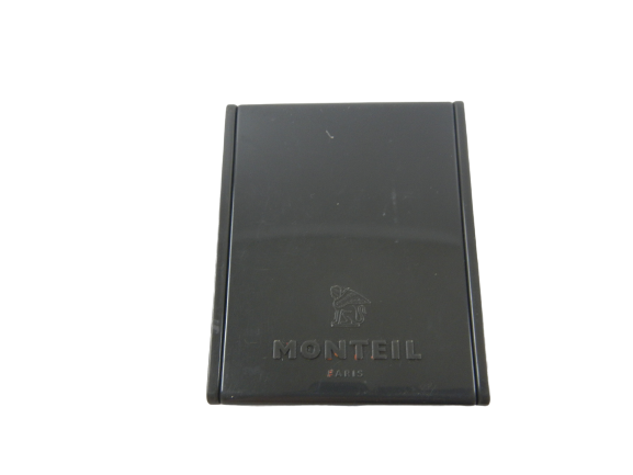 Vintage Monteil Paris Compact Style Folding Makeup Cosmetic Advertising Mirror