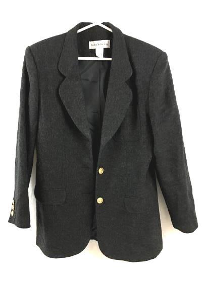 Men's Norton McNaughton Gray Grey Wool Sport Coat Blazer Size 8