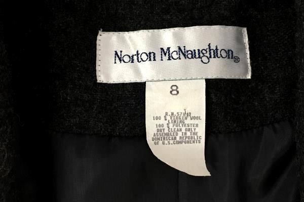 Men's Norton McNaughton Gray Grey Wool Sport Coat Blazer Size 8