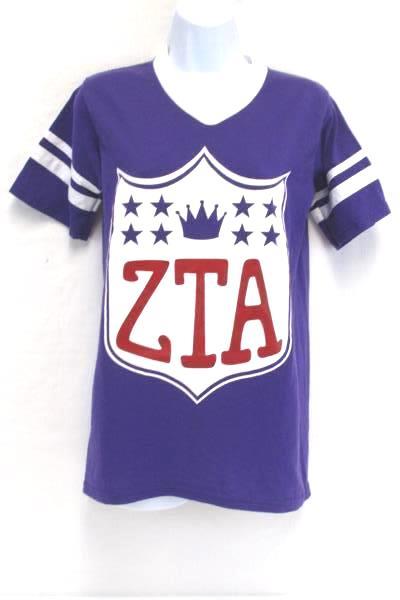 Sorority T-Shirt Lot Zeta Tau Alpha Fall Retreat V Neck Short Sleeve Women's XS