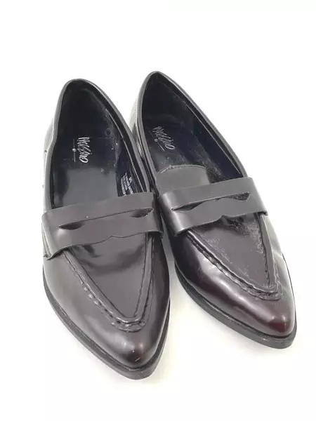 Mossimo Point Toe Faux Leather Loafers Women's Size 9.5 Brown Business Casual
