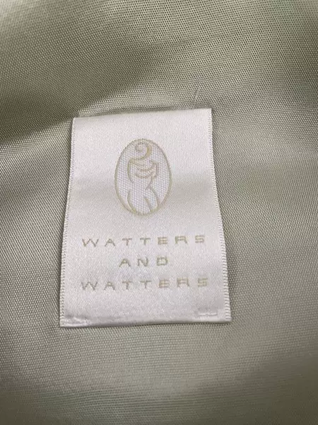 Vintage Watters & Watters Sage Green Top & Maxi Skirt Set Women's Size 16 Bow