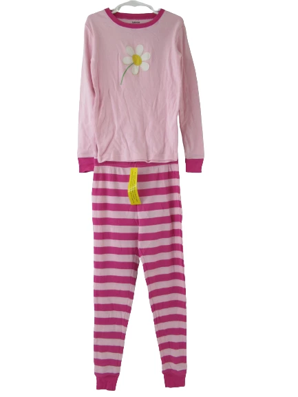 Leveret Girl's 2 Piece Pajama Set Long Sleeve Top Pants Size 10 Years Pink NWT