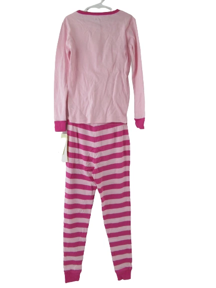 Leveret Girl's 2 Piece Pajama Set Long Sleeve Top Pants Size 10 Years Pink NWT