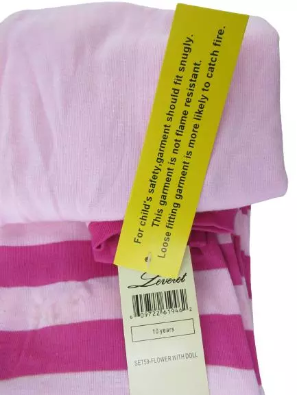 Leveret Girl's 2 Piece Pajama Set Long Sleeve Top Pants Size 10 Years Pink NWT
