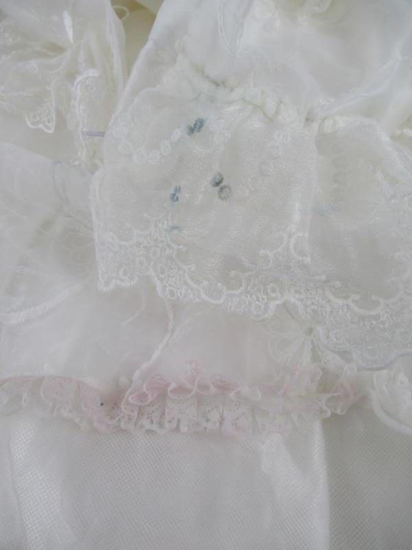 Asia Marketing Dress Formal Ivory Pearl Sequence Floral Toile Lace Girls Size 4