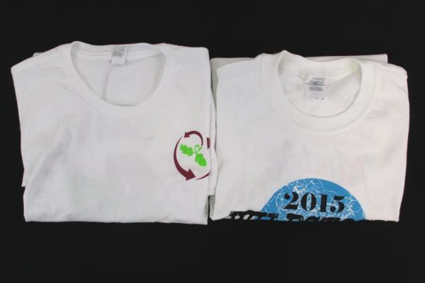Lot of 2 Linfield Wildcats Event T Shirts Oregon Graphic White Men Women Large