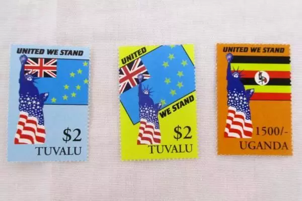 Uganda Tuvalu First Day Covers and Mint Stamps In Original Shipping