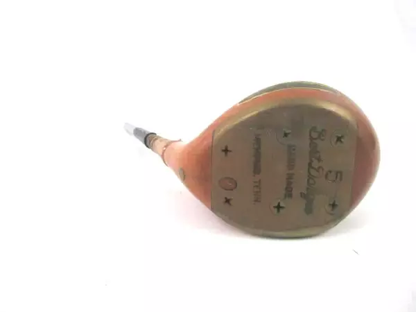 Vintage Bert Dargie Handmade Wood 5 Driver Golf Club Head Memphis Tennessee