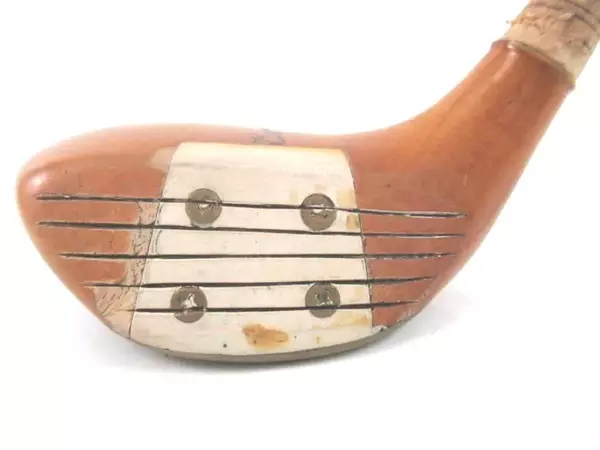 Vintage Bert Dargie Handmade Wood 5 Driver Golf Club Head Memphis Tennessee