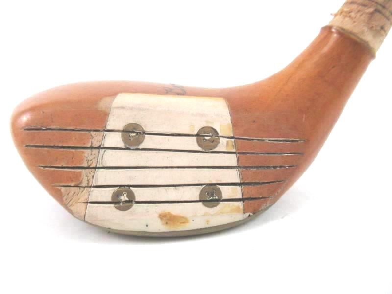 Vintage Bert Dargie Handmade Wood 5 Driver Golf Club Head Memphis Tennessee