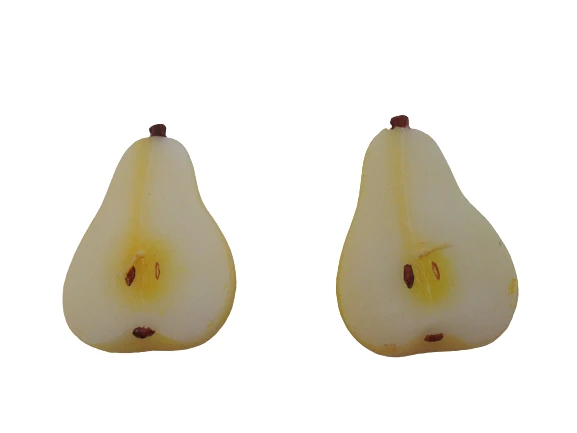 Pottery Barn Floating Candles Pair of Pears Yellow Wax 5 Hours Burning
