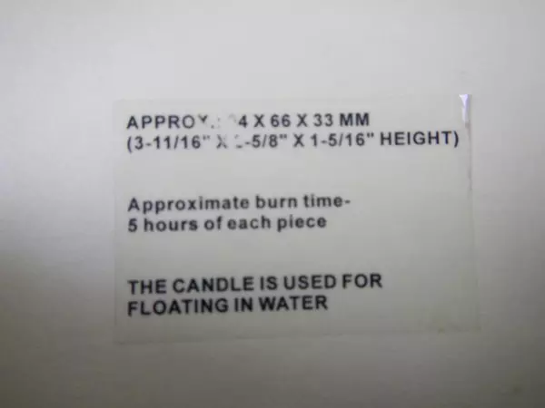 Pottery Barn Floating Candles Pair of Pears Yellow Wax 5 Hours Burning