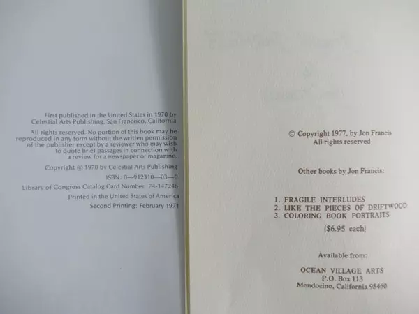 Lot of 2 Vintage Poetry Books Jon Francis Walter Rinder Love Fragile Interludes