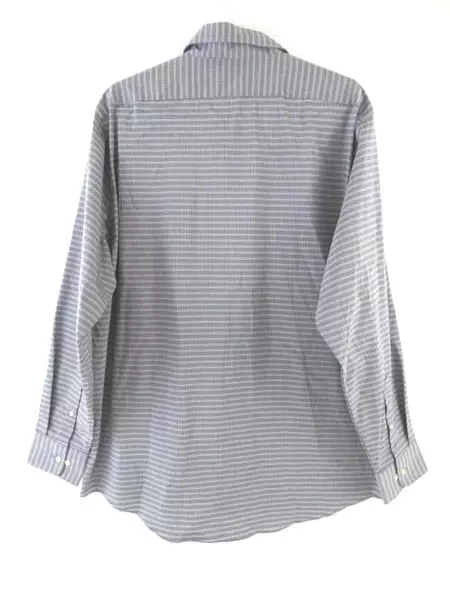 Arrow Men's Regular Fit Aroflex Collar Button-Down Shirt Sz 16 16.5 Plaid Gray