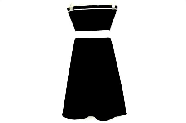Ruby Rox Junior's Size 5 Black Strapless Dress White Satin Trim/Sash Tulle Skirt