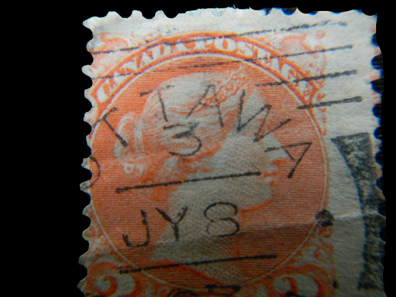 Canada Queen Victoria 1873 Used 3 Cent Stamp Fair Condition Red