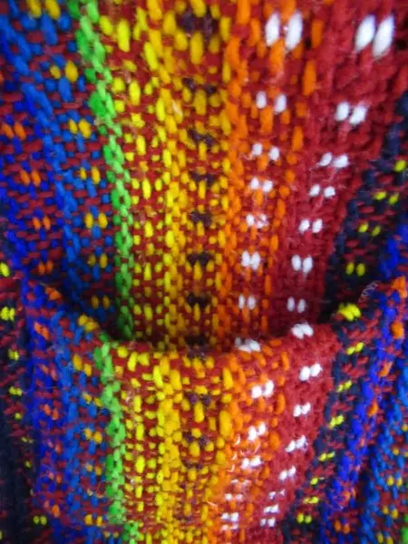 Berho Bros. Int. Wool Knit Coat Zip Up Ecuadorian Colorful Large Size Unisex