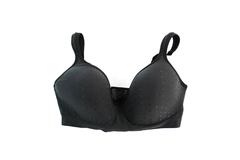 Bali Gray Polka Dot Back Closure Wireless Bra Women's Size 38D Full Coverage