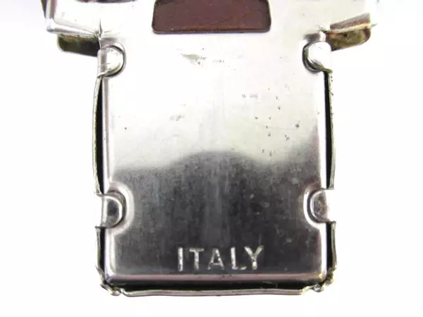 Vintage 1970's Italy Brown Leather Hard Shell Camera Equipment Case