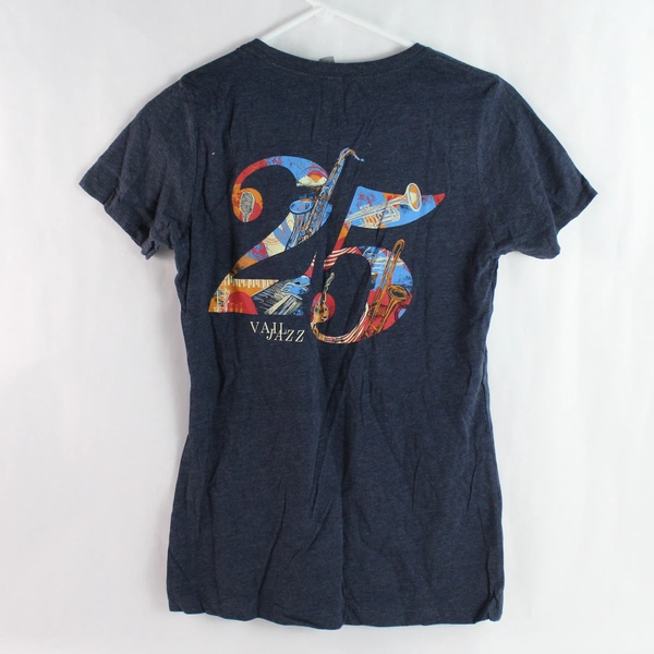 Next Level Apparel Blue Vail Jazz Cotton Blend T-Shirt Women's Size Medium