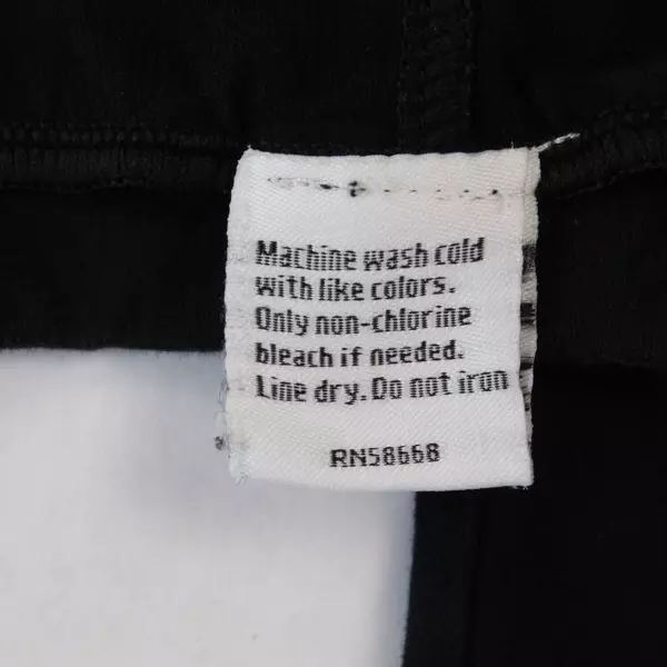 Nordstrom Women's Activewear Leggings M Black Side Zip Good Pre-Owned