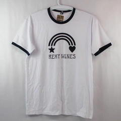 AS Colour Ringer Eco Print T-Shirt Remy Wines Men's Large White Short Sleeve