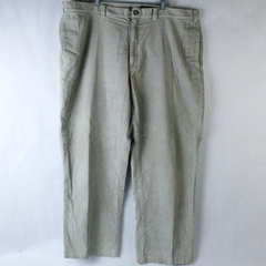Eddie Bauer Corduroy Pants Men's Size 44 Beige Pure Cotton Flat Front Belt Loops