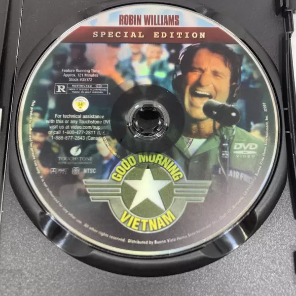 Good Morning Vietnam DVD 1987 Touchstone Robin Williams Military Comedy