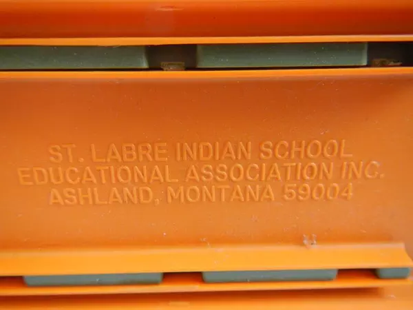 Vintage Napkin Letter Holder Deer Elk Ashland Montana St Labre Indian School