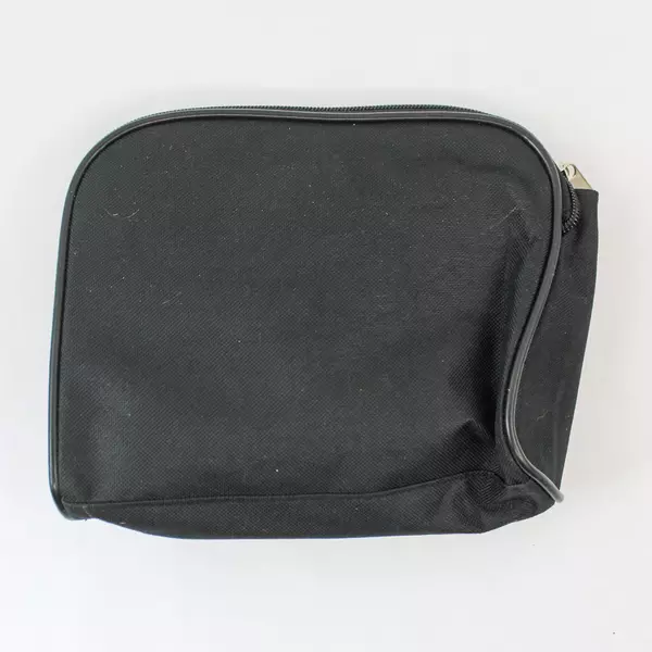 Lot of 2 World Citizen Travel Bags Toiletries Pouches Black Clear Containers