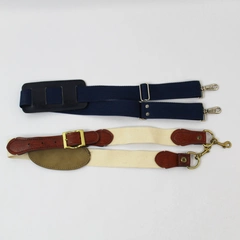 Lot of 2 Straps For Replacements Shoulder Bags Brown Cream Navy Blue