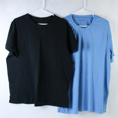 Lot of 2 Men's XL Goodfellow T-Shirts Black & Blue Pre-Owned