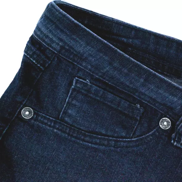 a.n.a. Cropped Blue Jeans Women's Plus Size 20W 5 Pocket Design Cuffed Dark Wash