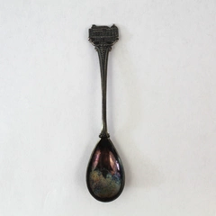 Vintage Silver Tone Souvenir Spoon Santa Cruz California 4.5" Collectible