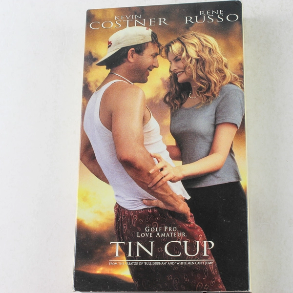 Tin Cup VHS 1996 Warner Bros Kevin Costner Rene Russo Golf Romance