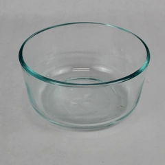 Vintage Pyrex Blue Tint Clear Glass 3 x 6 Bowl Dish 1 Quart Circular 7201 14