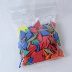 Lot of Small Foam Geometric Shapes Educational Homeschool Grade K Mathematics