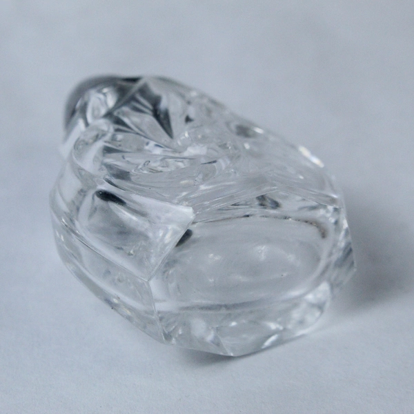 Vintage Pair of Heavy Cut Crystal Glass Salt and Pepper Shakers