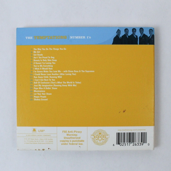 The Temptations Number 1's Remaster CD 2007 Universal Motown Soul