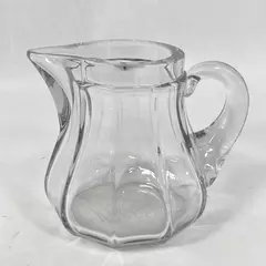 Antique Lavender Tinted Glass Creamer 10-Sided Patent Date April 1914